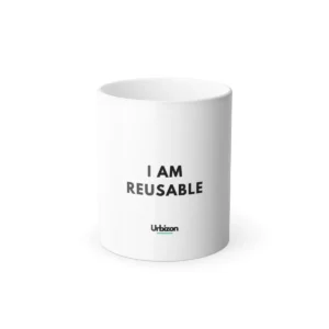 Reusable Coffee Cup Color Morphing Mug, 11oz Sustainable Kitchenware by Urbizon